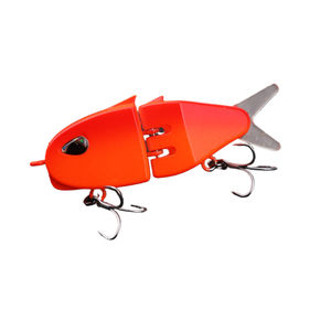 Señuelo de Silicona Multiarticulado de 60mm, Colorido, con Doble Anzuelo, Hundimiento Lento, Cebo Biónico para Bagre, Pescado Gato y Culter - Product Image 4