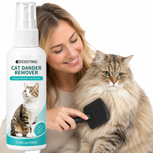 Spray Eliminador de Caspa de Gato con Extracto de Plantas Suaves, Sin Alcohol, 100 ml, Reduce el Olor de Mascotas, Suaviza el Pelo del Gato, con Logotipo Personalizado - Product Image 1
