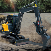 Excavator Hidrolik Crawler HX60A 6 Ton, Mesin Penggali Kompak dengan Bucket Standar untuk Proyek Pemindahan Tanah & Perkotaan