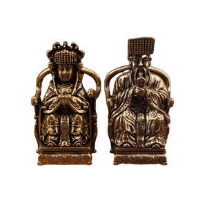 Figurine en laiton de l'empereur et de la mère de jade, sculpture mythologique chinoise pour table, décoration de la maison - Product Image 5