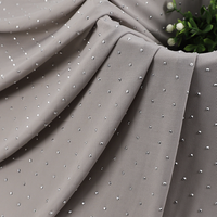 Tela Elástica Acanalada con Pedrería, Transpirable, para Bodas y Uso en Exteriores, Ropa Erótica/de Noche/para Eventos para Chicas, Venta al Por Mayor