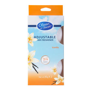 Désodorisant en gel parfumé multi-usages Vanille 60g pour <span class=keywords><strong>voiture</strong></span> et maison, anti-odeurs, à suspendre, pour armoire et intérieur - Product Image 1