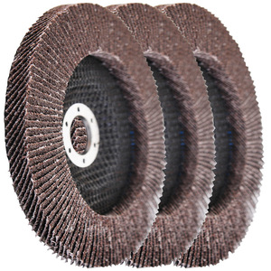 Disques à lamelles en oxyde d'aluminium et zircone <span class=keywords><strong>de</strong></span> 4, 4 1/2, 5, 6 et 7 pouces pour le polissage automobile et le meulage des métaux - Product Image 3