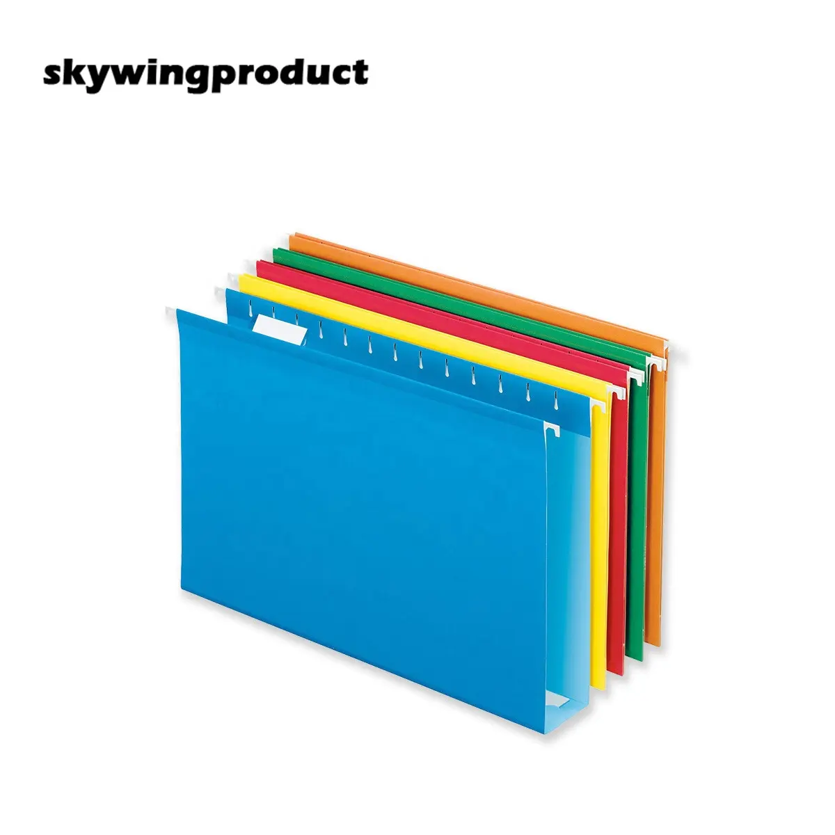 Skywingproduct مصنع شنغهاي 70% المواد المعاد تدويرها 16501 كرافت لون 200GSM ورقة 15 قطعة/صندوق البلاستيك هوك تعليق ملف Fol