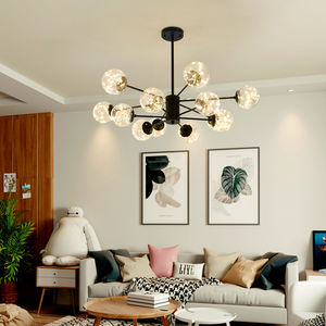 Lampe LED avec boule de verre transparent zhong-tech, de Style nordique, luminaire décoratif d'intérieur, idéal pour un salon, une salle à manger ou une cuisine, vente en gros - Product Image 6