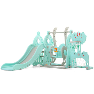 Juego de juegos de juguetes multifuncionales 2 en 1 tobogán de plástico para interiores - Product Image 6
