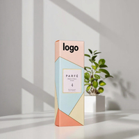 Boîte d'emballage cosmétique écologique recyclable personnalisée, nouvelle arrivée, en papier kraft cartonné avec logo en relief