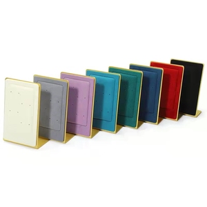 Su misura multicolore velluto stereoscopico gioielli orecchini Display sedile classico negozio di moda espositore scaffali per gioielleria - Product Image 3