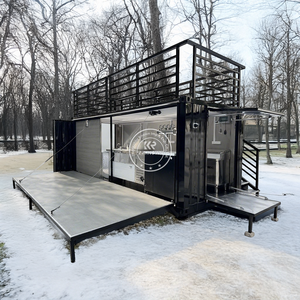 Moderne commerciële keukencontainer met roestvrijstalen binnenruimte, op maat gemaakt project, mobiel restaurant - Product Image 2