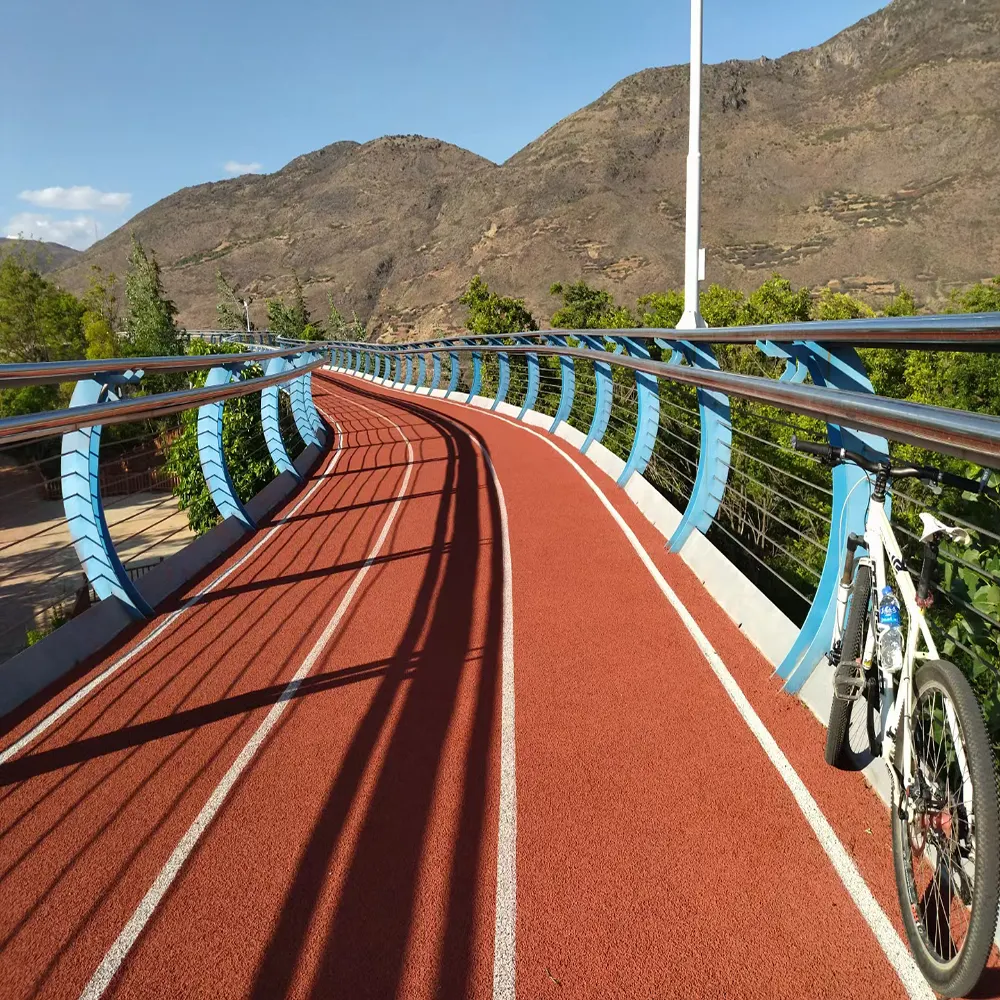 Pista de corrida atlética sintética/de borracha de plástico da racetrack esportes campo/piso da superfície do corrida