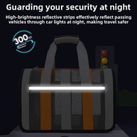 Sac de transport pliable pour animaux de compagnie, grand espace, respirant, en maille Oxford, pour chat et chien, idéal pour l'extérieur