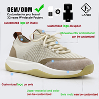 Chaussures pour hommes Lanci en gros, chaussures de luxe pour hommes, baskets en tricot personnalisées avec logo, baskets de luxe pour hommes de créateurs