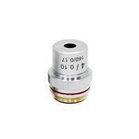 Objectif de microscope SCIEDU 4X 10X 20X 40X 100X Plan achromatique correcté à l'infini pour laboratoire biologique Inspection industrielle