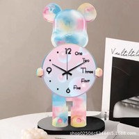 Reloj de Escritorio Estilo Influencer, Decoración Creativa para Sala de Estar, Comedor, Estudio, Dormitorio, Uso Doméstico, Moderno, Minimalista, Funcionamiento Silencioso