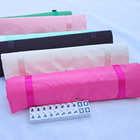 Sac de rangement en nylon pour mahjong avec logo personnalisé, étui de transport enroulable pour supports, imperméable, écologique, luxueux, portable, vente en gros