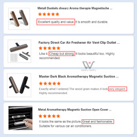 Diffuseur de parfum de luxe en bois pour grille d'aération de voiture, avec bâtonnets de coton de recharge et blocs de crème parfumée, sans électricité requise