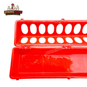 Mangeoire et abreuvoir pour poulet pigeon en plastique extra long Élevage de volaille pour le poussin oiseau Mangeoire pour poulet en plastique pour caille - Product Image 5