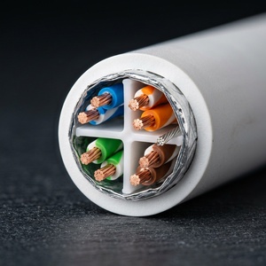 สายเคเบิลอีเธอร์เน็ตในอาคาร Hanwei รุ่นพรีเมียม Cat6A F/UTP ป้องกันสัญญาณรบกวน ขนาด 23AWG LSZH สีขาว ยาว 305 เมตร รองรับความเร็ว 10Gbps รุ่น CCS-65FG004-LNWH-R305 - Product Image 5