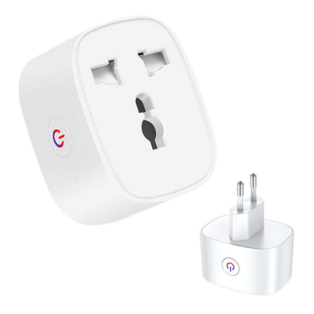 HONPNK Tuya Wifi Smart Plug 16A Universal Smart Socket Us to Eu Uk Plug Outlet Adapter Timing Smart Life App Alexa Google Plug