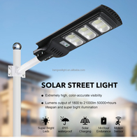 Vente Chaude Projecteur Solaire Intégré IP66 50W 100W 150W 200W 250W, Lampadaires Solaires LED pour Jardin et Route
