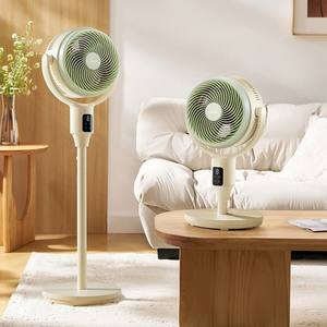 พัดลมหมุนเวียนอากาศ Midea สีเขียวหญ้า แบบส่ายได้ มอเตอร์ AC ตั้งพื้น เสียงเงียบ 18 เดซิเบล เหมาะสำหรับใช้ในบ้านและหอพัก - Product Image 3