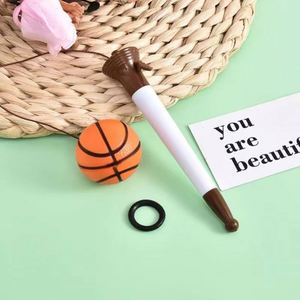 Sports Ball Shape Plastic Ballpoint <b>Pens</b> Lanyard Assorted Soccer Basketball Tennis Baseball UV Printing Fun Stationery Office - Product Image 3