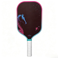 Raquette de pickleball en fibre d'aramide Kevlar tissée, noyau EPP pressé à chaud 16 mm, qualité professionnelle, vente en gros pour jeu en extérieur