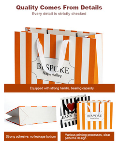 Bolsas de Papel Ecológicas para Regalo a Precio de Fábrica, Bolsas de Compra de Papel Negro, Bolsas de Papel de Lujo Impresas Personalizadas con su Propio Logotipo y Asas - Product Image 3