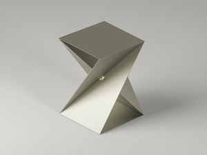 Mesa Auxiliar Metálica de Lujo en Forma de Z, OEM/ODM, Acero Inoxidable de Alta Calidad, Personalizable, Moderna y Minimalista - Product Image 2