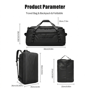 Borsone da viaggio convertibile 53L/zaino in stile Sport per <span class=keywords><strong>viaggi</strong></span> in aereo con chiusura a cerniera per uso quotidiano borsa per Laptop - Product Image 4