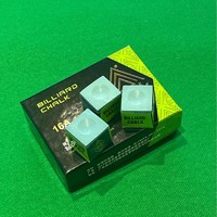 Craie de billard Saellee S9 Big Box, 12 pièces par boîte, craie verte huileuse et sèche pour queue de billard, en stock, vente en gros, logo personnalisé OEM