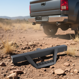 Protection universelle de pare-chocs arrière pour remorque en acier avec marchepied de montage sur attelage de 2 pouces - Product Image 2