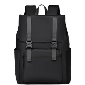 Large Capacity Trendyy Leather Film Laptop <b>Backpack</b> <b>Simple</b> Fashion Cross-Border Design Waterproof Oxford Zipper Polyester for - Product Image 4