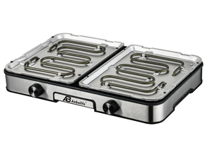 Grill électrique de table Anbolife de <span class=keywords><strong>grande</strong></span> <span class=keywords><strong>taille</strong></span>, multifonction, sans fumée, grill Teppanyaki, 2 brûleurs, <span class=keywords><strong>plancha</strong></span> grill plate - Product Image 3
