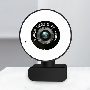 Webcam multifonctionnelle 1080P |   Lumière de beauté + réduction du bruit, pour les appels vidéo et les réunions - Product Image 3