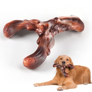 Obral besar mainan anjing Alligator kuat nilon gigit-tidak bisa hancur bentuk tulang klasik Modern untuk pengunyah agresif - Product Image 6