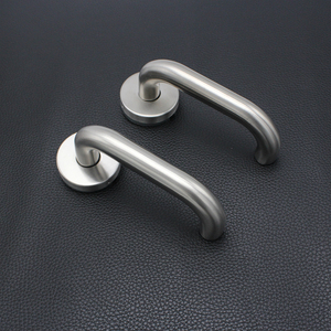 Manija de Palanca en Forma de <span class=keywords><strong>U</strong></span> para Puerta de Acceso a Edificios de Centros Comerciales, de Acero Inoxidable Satinado 304 Antioxidante - Product Image 3