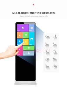 Tầng đứng kỹ thuật số biển và hiển thị Android Wifi IPS màn hình cảm ứng kiosk trong nhà FHD <span class=keywords><strong>LCD</strong></span> thông minh quảng cáo hiển thị người chơi - Product Image 6