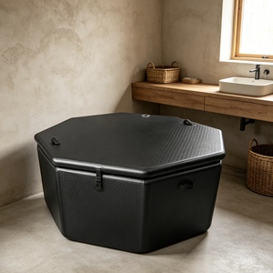 Bañera de inmersión fría octogonal plegable, grande y duradera, portátil para el hogar, gimnasio, recuperación de atletas y bañera de hielo de lujo para spa en casa. - Product Image 1