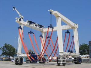 Grúa de pórtico de elevación de viaje marino oficial XCMG resistente 50 ~ 1200t grúa de yate de elevación de barco móvil para grúas de neumáticos de goma de astillero - Product Image 3
