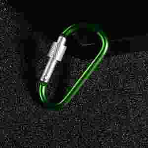 ห่วงคล้องกระเป๋าอลูมิเนียมแบบ D-Ring สำหรับกิจกรรมกลางแจ้ง พร้อมตัวล็อคแบบ D สีสันสดใส ตัวเกี่ยวแบบสปริง คลิปล็อคแบบปลดเร็ว - Product Image 2