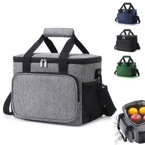 Sac isotherme réutilisable écologique en PP avec fermeture éclair imprimée pour pique-nique et courses, garde au chaud ou au frais, en mousse - Product Image 1