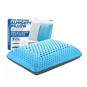 Kingworth 2 Side Use Summer 7 In 1 Technology Dual Memory Foam Almighty Cooling Gel Pillow