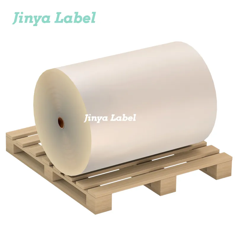 Jinya Factory Direct Self Adhesive Coated Paper Roll Jumbo Raw Materials Direct thermal Thermal Transfer Label Jumbo master Roll