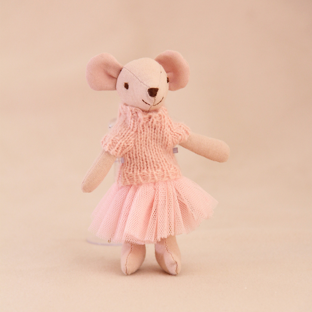 Robe en tulle rose 13 cm (pull rose)