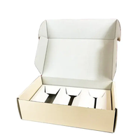 Boîte de fosse pour avion d'expédition en papier ondulé de luxe avec impression recto et logo personnalisé avec plateau intérieur en carton