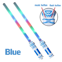 Zhiqu jouets lumineux jouets sabre plastique Led musique épée lumineux duel sabre laser jouet Double tête Led épée