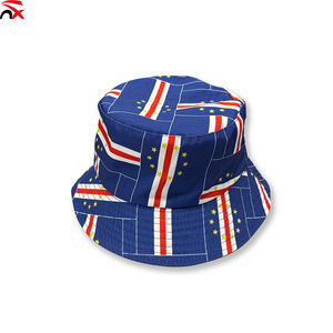 Chapeau de soleil d'été à la mode, imprimé du drapeau du <span class=keywords><strong>Cap</strong></span>-<span class=keywords><strong>Vert</strong></span>, chapeau de pêcheur personnalisé avec drapeau - Product Image 3