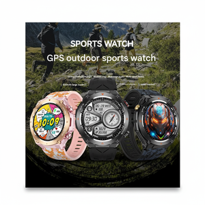 KC82 montre intelligente Bluetooth appel extérieur GPS multi-sports fréquence cardiaque sang oxygène pression boussole sport bracelet - Product Image 1