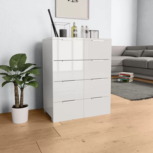 <span class=keywords><strong>En</strong></span> promotion : <span class=keywords><strong>Commode</strong></span> de rangement blanche minimaliste moderne pour chambre et salon, 8 tiroirs - Product Image 2